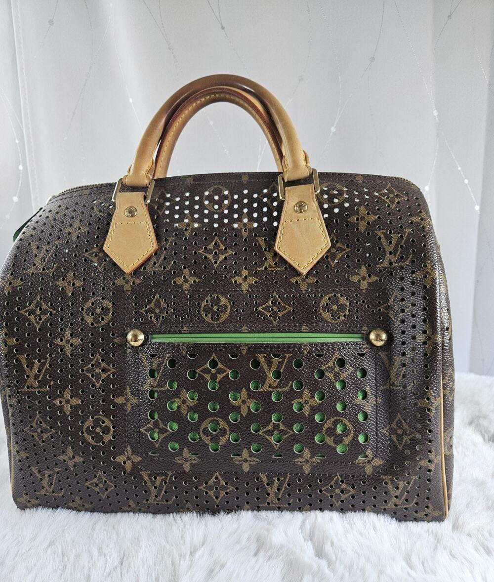 Louis Vuitton Perforated Speedy 30 Vert Green Limited Edition